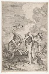 Scylla fuyant Glaucus