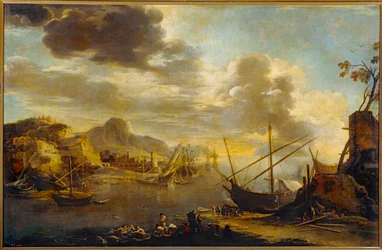 Le golfe de Salerne (huile sur toile)