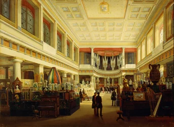 Première exposition industrielle à Naples dans la Sala Tarsia en 1854