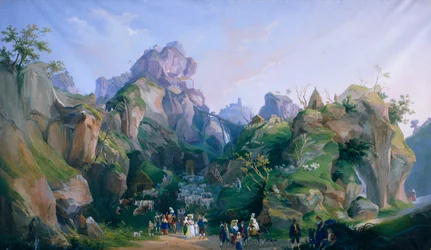 Crèche royale de Ferdinand II par Salvatore Fergola (1799-1874), Palais Royal de Caserte