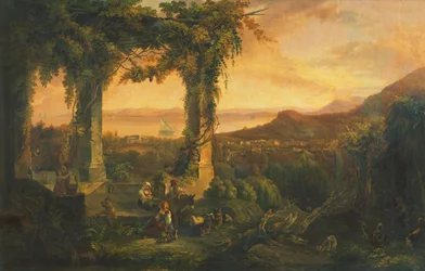 Vue de Casamicciola à Ischia
