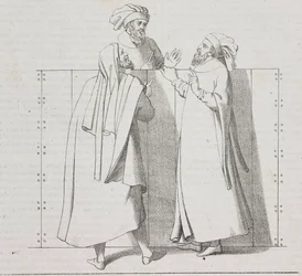 Artisans florentins du 16ème siècle, Florence, Toscane, Italie, lithographie de Salvatore Puglia de Poliorama Pittoresco, n 28, 15 février