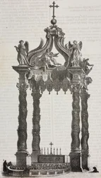 Le baldaquin de Saint-Pierre (ciborium)
