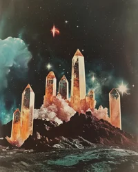 Galaxie de cristaux éthérés