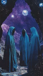 Des personnages mystérieux à la capuche
