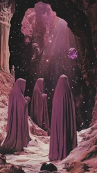 La grotte mystique de la planète violette