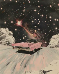 Convertible rose « Cosmic Drive »