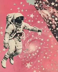Astronaute de la Galaxie rose
