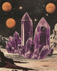 La planète de cristal violet