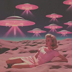 Rêve rétro rose « UFO »