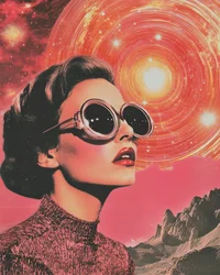 Glamour rétro et spatial