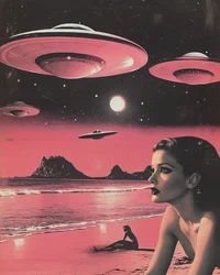 Des ovnis au-dessus de Pink Beach