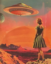 Une femme sous un ciel étranger