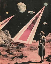 Une femme découvre un monde extraterrestre