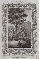 Hengest et Horsa rencontrant le roi Vortigern, dans l