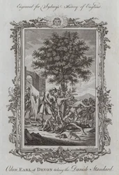 Odun, comte de Devon prenant l