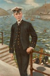 Édouard, Prince de Galles en cadet naval