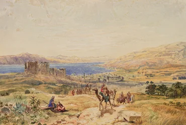 Tibériade sur la mer de Galilée, vers 1850
