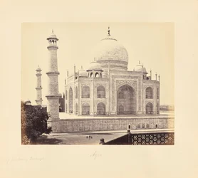 Agra ; le Taj, depuis l