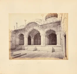 Delhi ; le palais, la Moti Masjid (mosquée de la Perle)