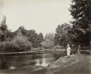 Canal Dhul sous Chunar Bagh, Cachemire, c. 1865 (tirage à l