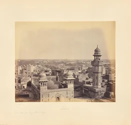 Lahore; depuis la mosquée Wazir Khan