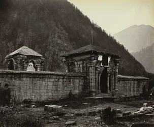 Temple à Naveshera, Cachemire, Inde