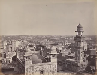 La ville de Lahore. Une autre vue prise depuis la maison de Huzeer Khan
