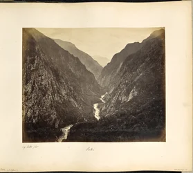 La vallée du Gange, depuis le village de Suki, le soir
