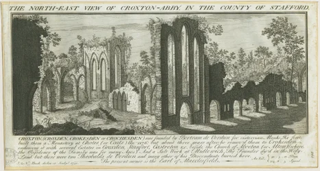 Abbaye de Croxden: gravure