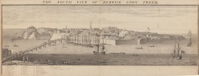 Vue sud de Berwick Upon Tweed