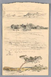 Dessin, Croquis de Sea Girt, New Jersey, septembre 1878