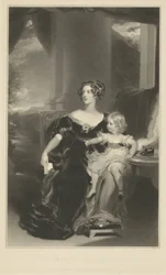 Portrait de Harriet, Comtesse Gower, et de sa fille