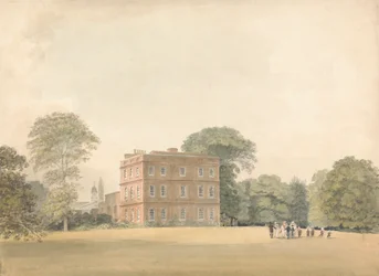 Vue latérale de la maison Ayot, Hertfordshire