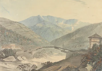 Vue près de Tassisudon [Tashicho Dzong] au Bhoutan