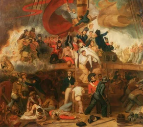 La mort de Nelson à la bataille de Trafalgar, 21 octobre 1805