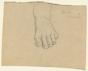 Étude pour Le Jugement de Jupiter (Apollon, pied gauche)