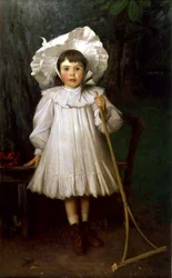 Fille au bonnet blanc