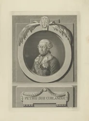 Peter von Biron 1724-1800, Duc de Courlande et Sémigalie, 1781