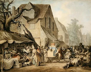 Une scène de marché