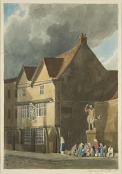 Façade des maisons de charité de White, et Neptune