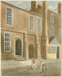 Vestiges du château de Bristol sur une maison à Castle Green