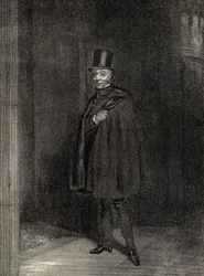 Le duc entrant à la Chambre des Lords, illustration de 