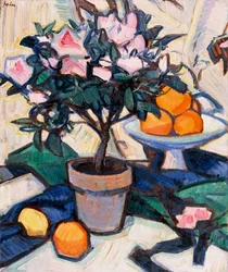 Azalée rose et oranges, c.1913