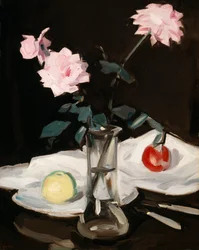 Nature morte, roses roses