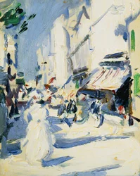 Rue à Paris, vers 1907