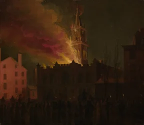 Incendie de la salle maçonnique, Chestnut Street, Philadelphie, Pennsylvanie, 1819