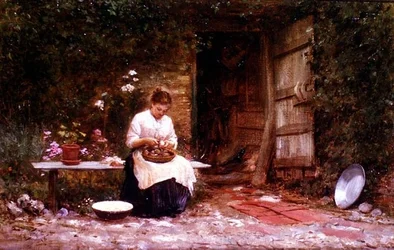 Épluchage de pommes de terre