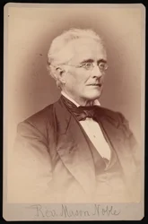 Portrait du Révérend Mason Noble 1809-1881, entre 1876 et 1880