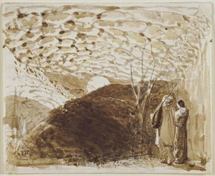 Paysage au clair de lune